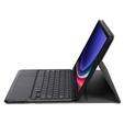 Etui z klawiaturą do Samsung Galaxy Tab S9+, Leather Pen Slot TouchPad, czarne