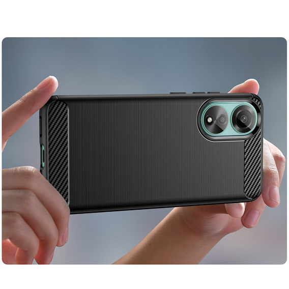 Etui do Oppo A78 4G, Karbon, czarne