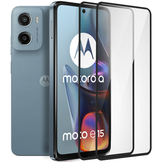 2x Szkło Hartowane ERBORD 3D do Motorola Moto E15 / G05 / G15 / G15 Power – ochrona całego ekranu