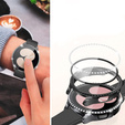 2w1 Etui + Szkło Hartowane do Samsung Galaxy Watch 6 40mm, Czarne