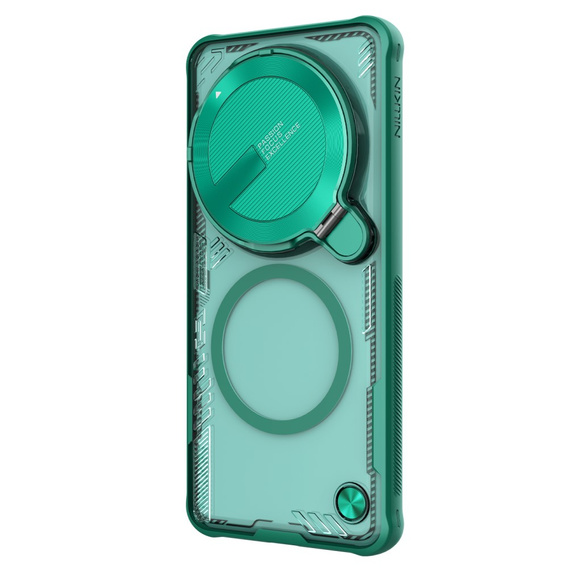 Etui do Xiaomi 15 Ultra, pancerne Nillkin, Icelade Prop, do Magsafe, zielone