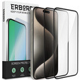 2x Szkło Hybrydowe Ceramic ERBORD do iPhone 15 Pro – elastyczna i trwała ochrona ekranu