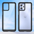 Etui do Motorola Moto G13 / G23, Fusion Hybrid, przezroczyste / czarne