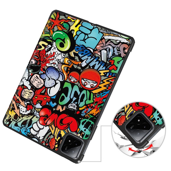 Etui do Xiaomi Pad 6S Pro 12.4, Smartcase, graffiti
