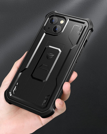 Etui pancerne do iPhone 13 / 14, Dexnor Full Body, czarne