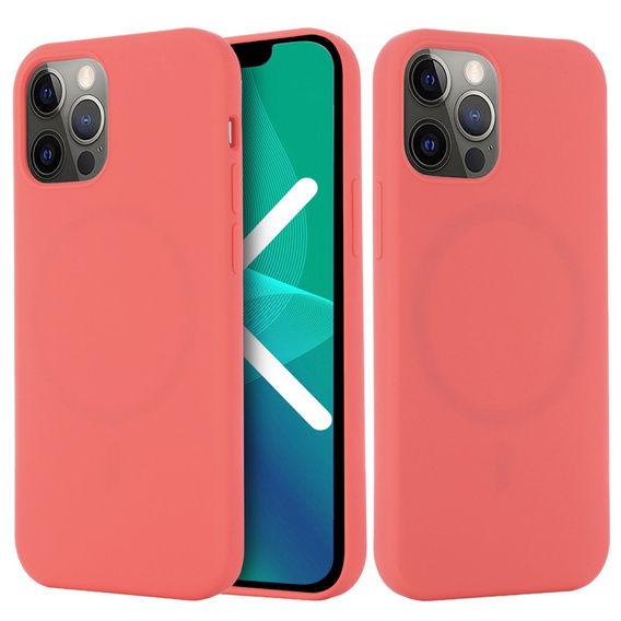 Etui do iPhone 13 Pro, Silicone MagSafe, różowe