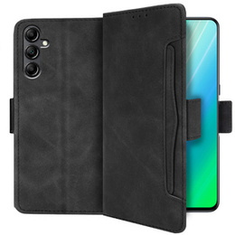 Etui z klapką do Samsung Galaxy A14 4G/5G, Card Slot, czarne