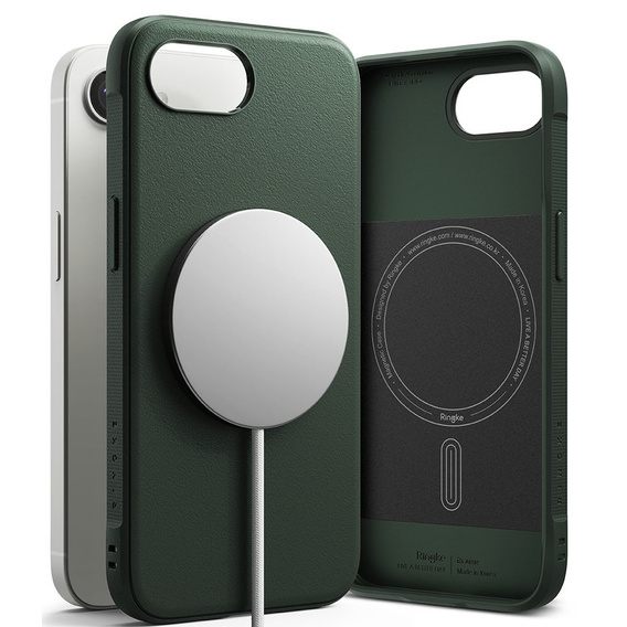 Etui Ringke do iPhone 16E, Onyx MagSafe, zielone + Szkło hartowane
