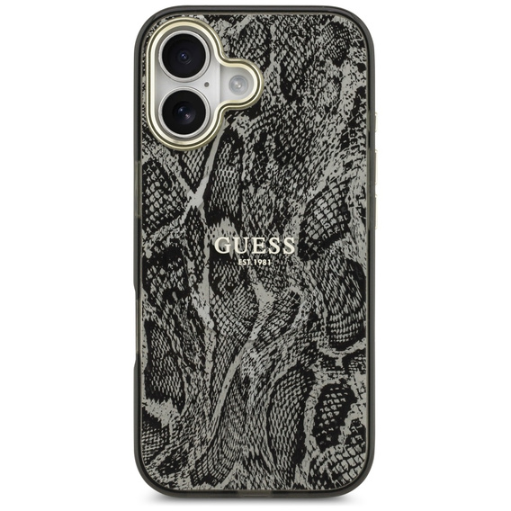 Etui Guess Python Pattern MagSafe do iPhone 17