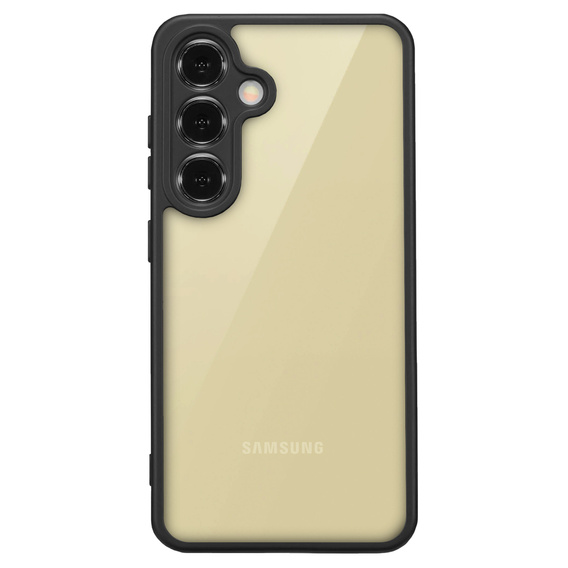 Etui do Samsung Galaxy S24+ Plus, Fusion Hybrid, z ochroną aparatu, przezroczyste / czarne