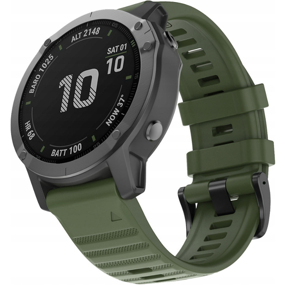 Pasek Silikonowy QuickFit do Garmin Fenix 26mm, Zielony