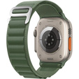 Zestaw Pasek Nylonowy + Etui 2w1 do Apple Watch 4/5/6/SE 40mm, Zielony