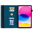 Etui do iPad 11" 2025 A16 (11 gen.) / iPad 10.9" 2022 (10 gen.), Classic, z miejscem na rysik, niebieskie