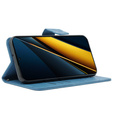 Etui z klapką do Xiaomi Poco F6 Pro, Butterfly, niebieskie