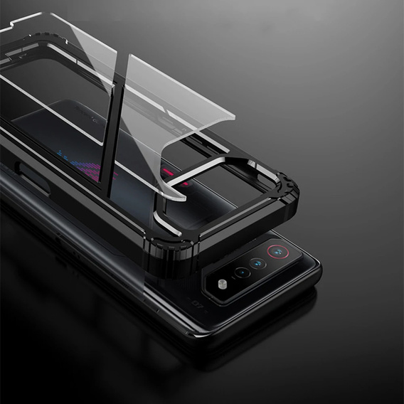 Etui do ASUS ROG Phone 8 Pro, Armor Kickstand, z podstawką, czarne