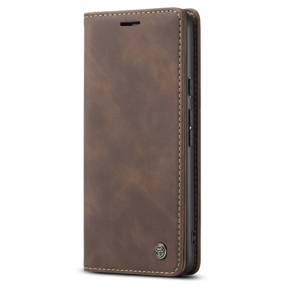 Etui CASEME do Google Pixel 7 Pro, Leather Wallet Case, brązowe