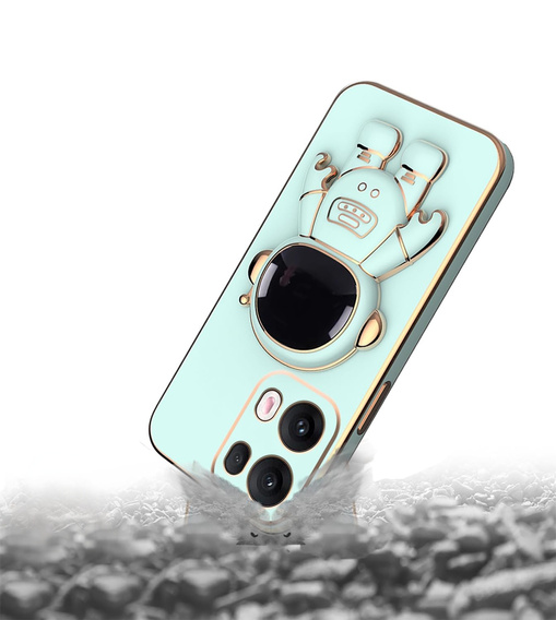 Etui do Oppo Reno 13 Pro, Astronaut, zielone