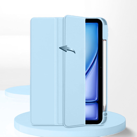 Etui do iPad Air 11" 2025/2024 (7/6 gen.), Smartcase Hybrid, z miejscem na rysik, niebieskie