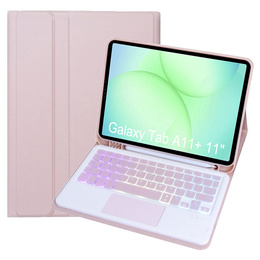 Etui z podświetlaną klawiaturą Bluetooth i touchpadem do Samsung Galaxy Tab A11+