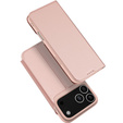 Etui Dux Ducis do iPhone 17 Pro, Skin Pro, z klapką, z miejscem na kartę, różowe