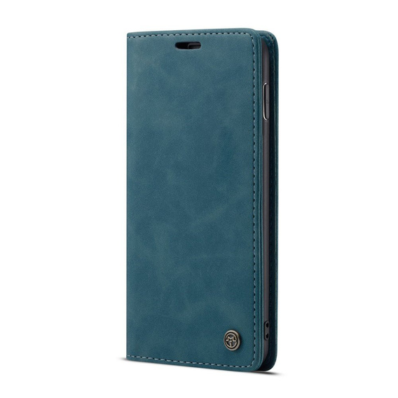 Etui CASEME do Samsung Galaxy S10 Plus, Leather Wallet Case, niebieskie