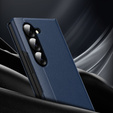 Etui z klapką do Samsung Z Fold5 5G, Smart View Wallet, granatowe