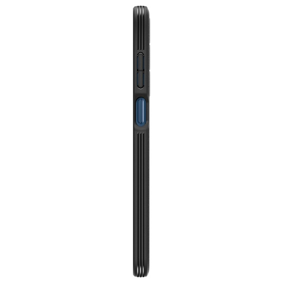 Etui Spigen Case do Samsung Galaxy M35 5G, Essential SandBlast, Matowe, Czarne + Szkło