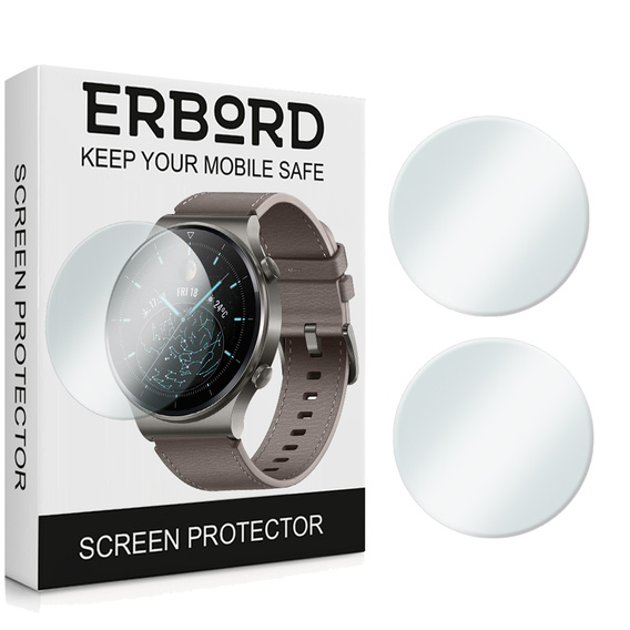 2x Szkło Hartowane ERBORD do Huawei Watch GT 2 Pro, Szybka