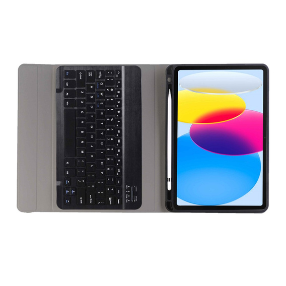 Etui z klawiaturą do iPad 11" 2025 A16 (11 gen.) / iPad 10.9" 2022 (10 gen.), Pen Slot, czarne
