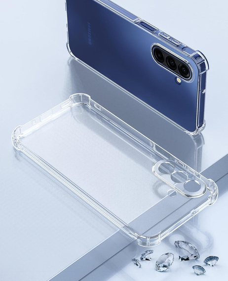 Etui do Samsung Galaxy A17 5G, wzmocnione, z ochroną aparatu, przezroczyste