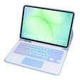 Etui z podświetlaną klawiaturą Bluetooth i touchpadem do Samsung Galaxy Tab A11+