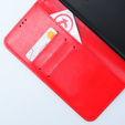 Etui z klapką do Xiaomi 13T / 13T Pro, Crazy Horse Wallet, czerwone