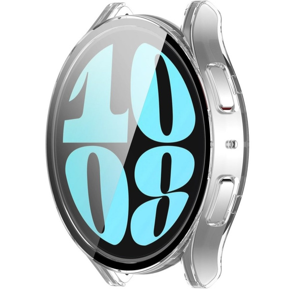 2w1 Etui + Szkło Hartowane do Samsung Galaxy Watch 6 40mm, Przezroczyste