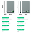 Blavec Power Bank 10000mAh BJ-03 Slim 13,5mm - Typ C - 22,5W, MagSafe 3w1 - szary
