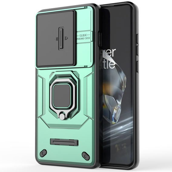 Etui KickStand Camera Lens do OnePlus 12 5G, zielone