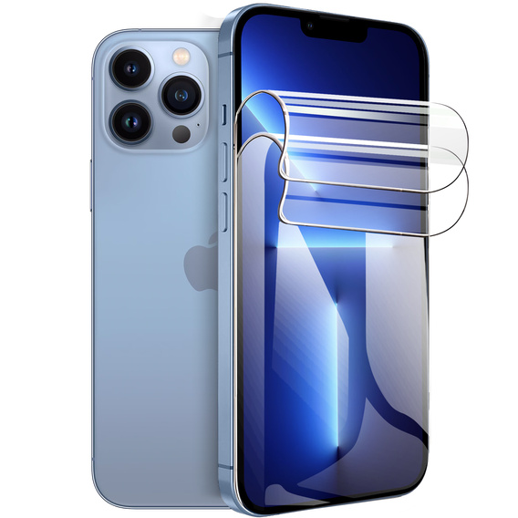 2x Folia Hydrożelowa ERBORD do iPhone 13 / 13 Pro / 14 / 16e – lekka ochrona ekranu bez komplikacji