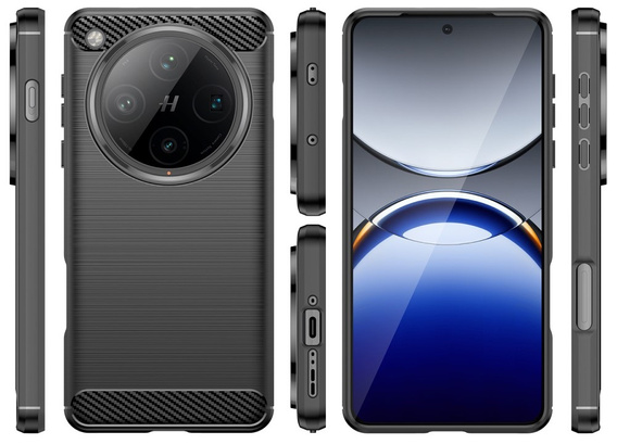 Etui do Oppo Find X8 Pro, Carbon, czarne