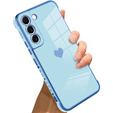 Etui do Samsung Galaxy S22, Electro heart, niebieskie