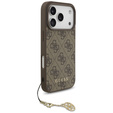 Etui GUESS 4G Metal Gold Logo, do MagSafe do iPhone 17 Pro