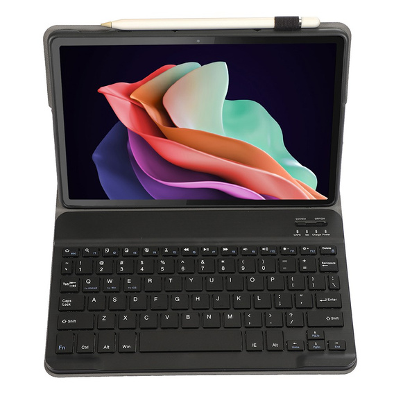 Etui z klawiaturą bluetooth do Lenovo Tab M9, Czarne