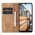 Etui CASEME do Samsung Galaxy M33 5G, Leather Wallet Case, brązowe