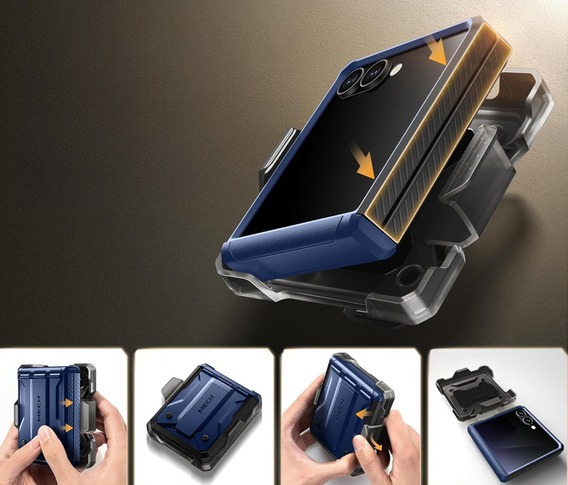 Etui Tongate MECH z MagSafe do Samsung Galaxy Z Flip7 FE / Z Flip6, zielone