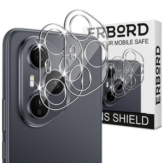 2x Szkło Hartowane ERBORD na aparat do Honor 400 Pro 5G – ochrona aparatu bez kompromisów