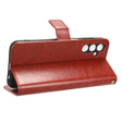 Etui z klapką do Samsung Galaxy M34, Crazy Horse Wallet, brązowe