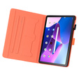 Etui do Lenovo Tab M10 Plus 10.6 Gen 3, z klapką, animal, pomarańczowe