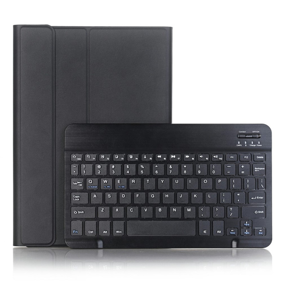 Etui z klawiaturą do Samsung Galaxy Tab A9+, Leather Pen Slot, czarne