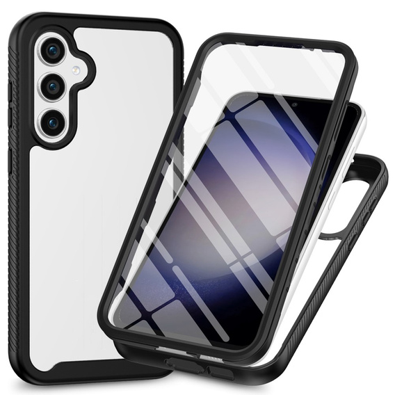 Etui do Samsung Galaxy S24 FE, Shockproof, z folią, czarne