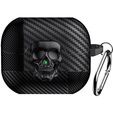 Czarne etui z czaszką do Galaxy Buds3 / Buds3 Pro – styl i ochrona w jednym