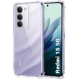 Etui do Xiaomi Redmi 15 5G / 4G, wzmocnione, z ochroną aparatu, przezroczyste
