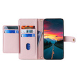 Etui z klapką do Motorola Moto G15 / G15 Power, Wallet Zipper Pocket, różowe